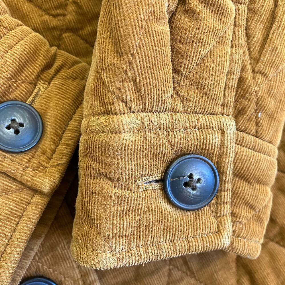 Madewell Sz S Quilted Corduroy Walton Shirt-Jacket Barn Coat Insulated Cotton - Picture 9 of 16